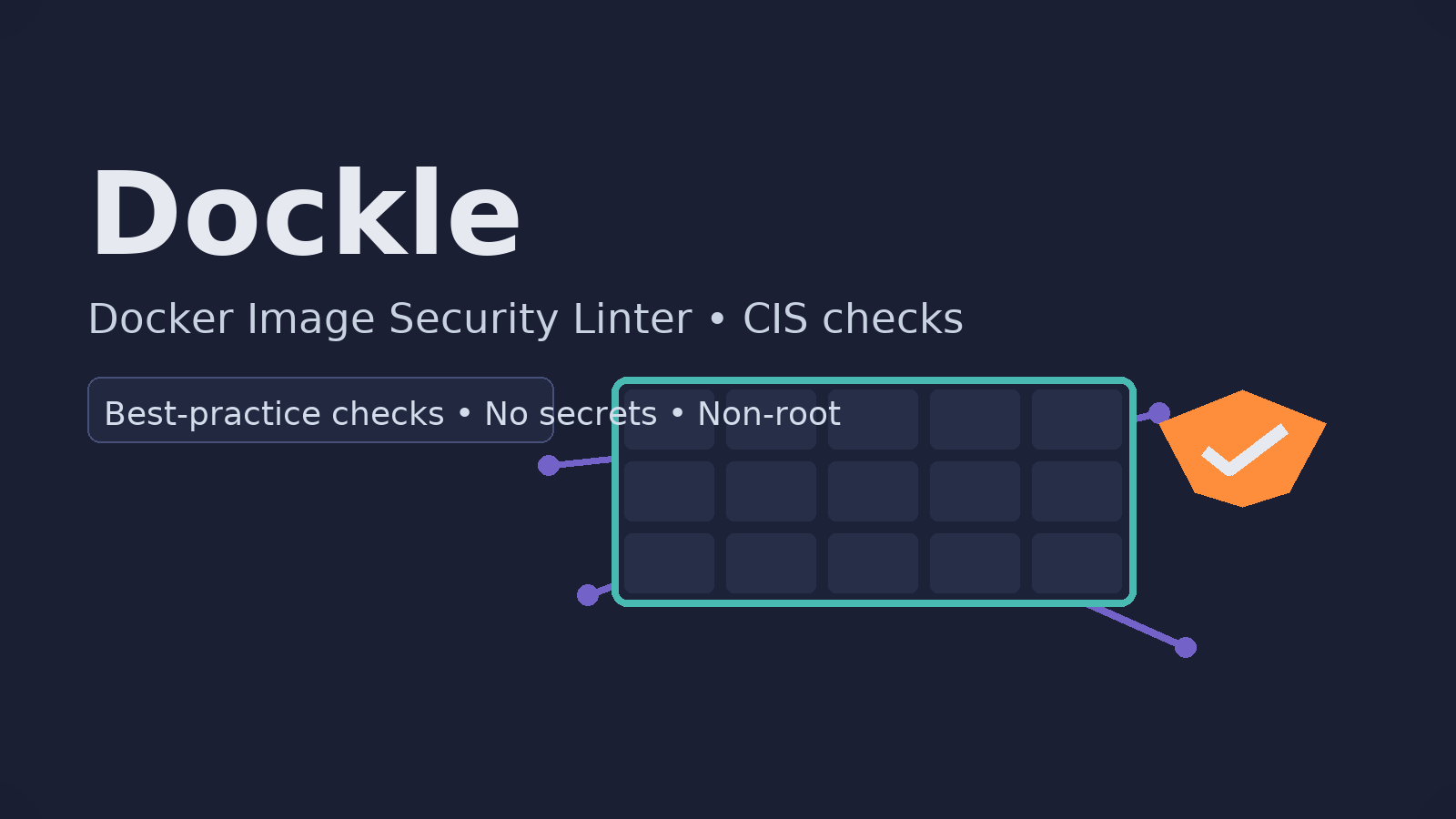 Dockle container image security scanner illustration