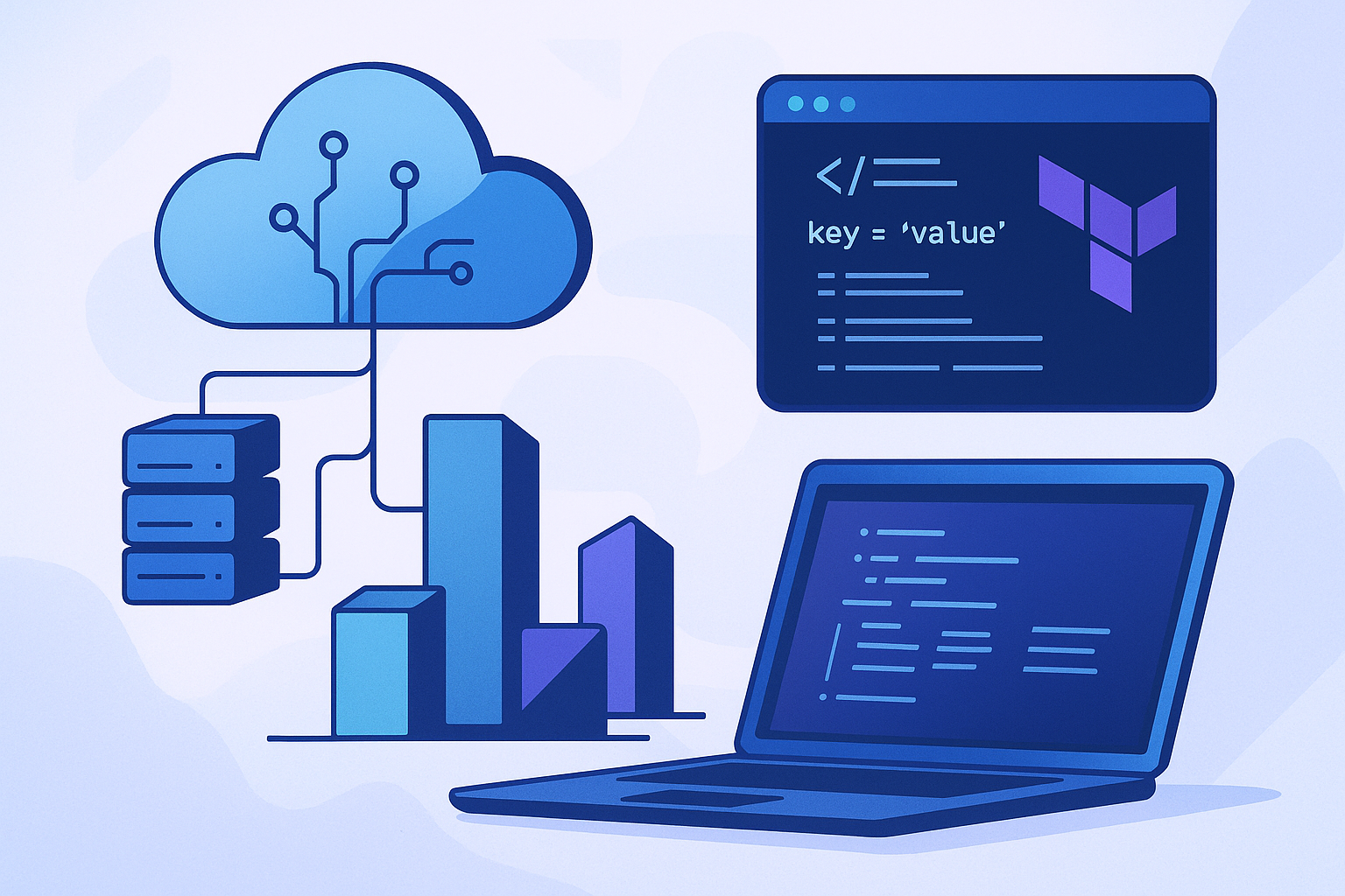 Terraform infrastructure as code workflow across cloud resources
