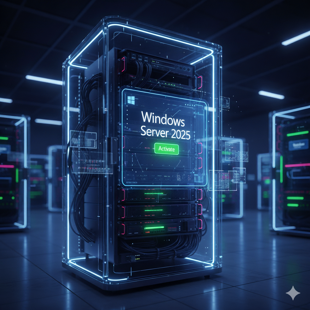 Windows Server 2025 activation and license management screen