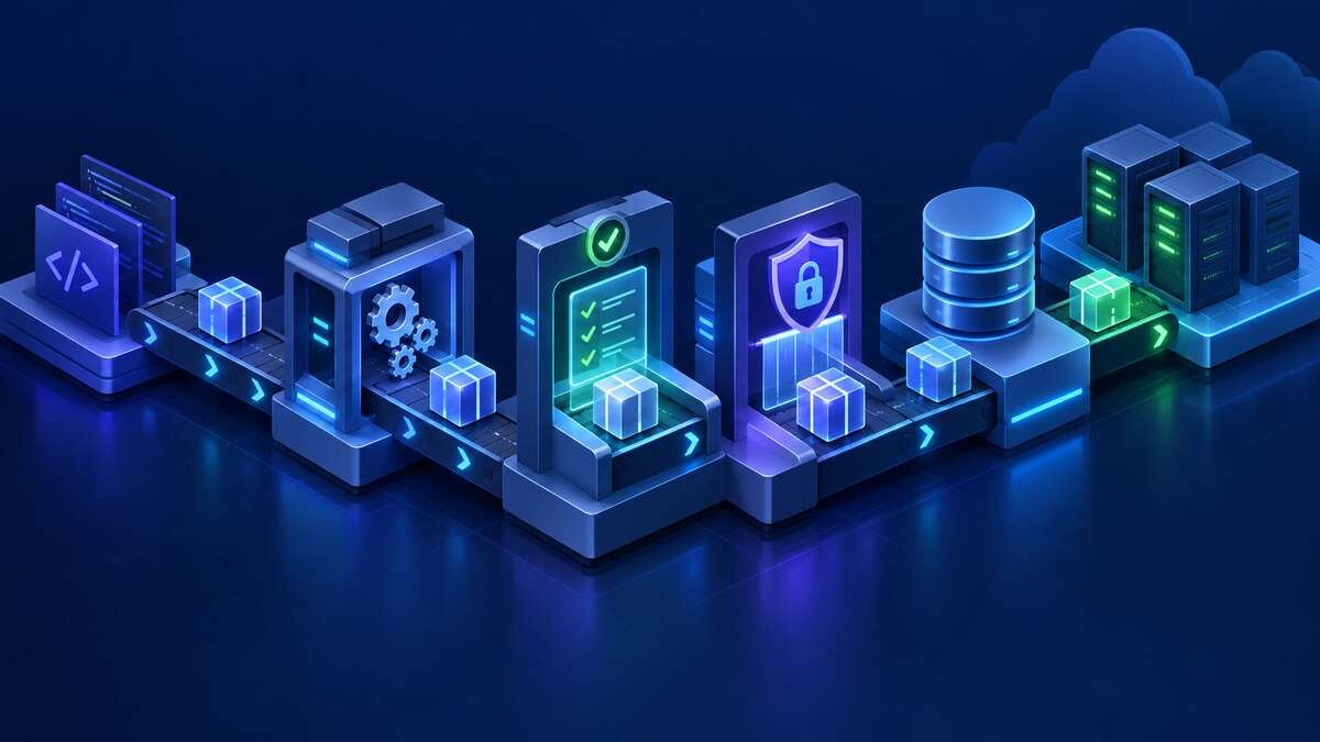Secure continuous integration and delivery pipeline from source through build, tests, validation and deployment