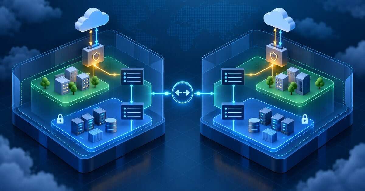 Two secure AWS virtual private cloud networks connected through VPC peering
