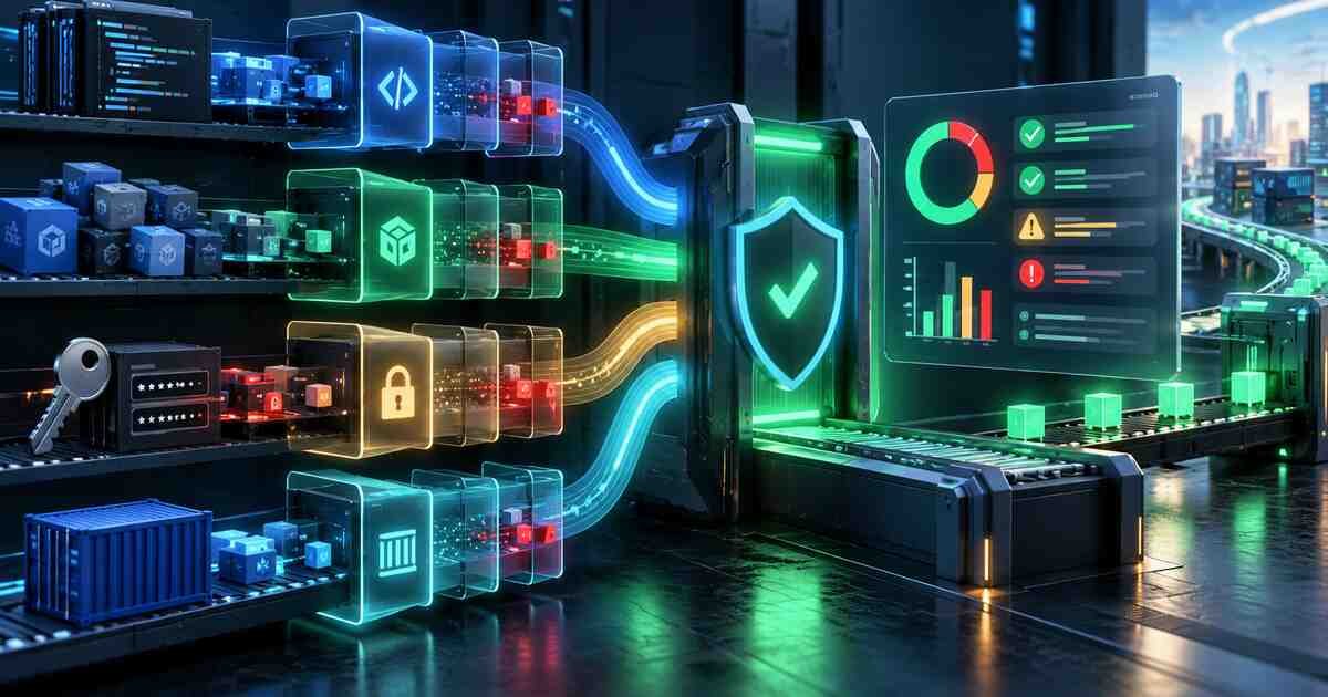 Code, dependencies, secrets, and container images passing layered CI security scans