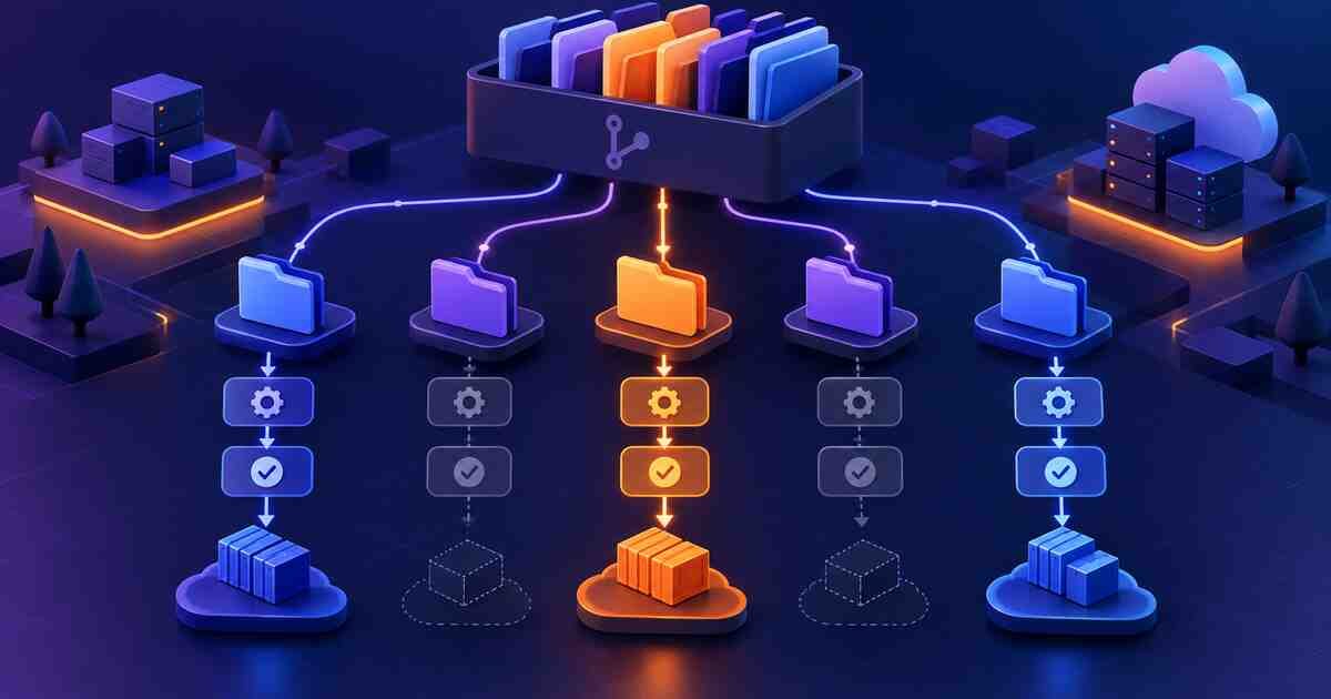 Selective CI/CD paths for folders in a monorepo