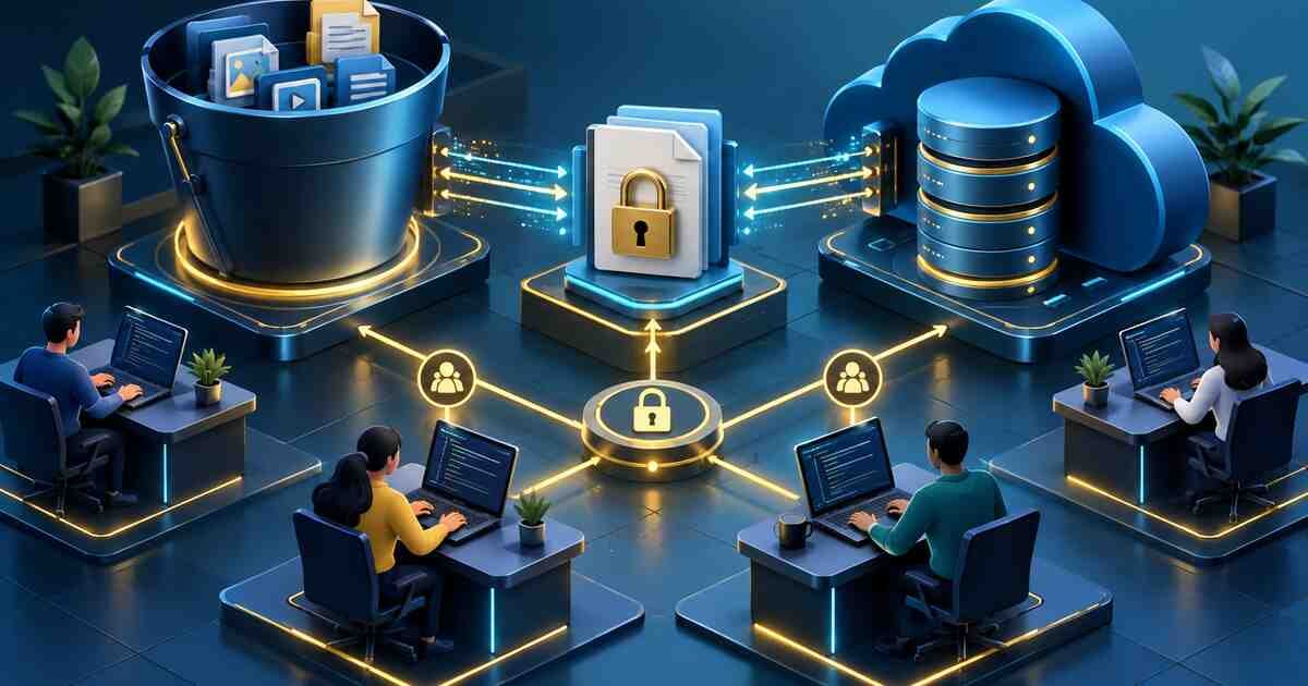 Encrypted remote state shared through object and cloud storage backends