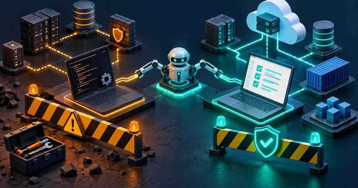 Automation execution with caution barriers and safer declarative alternatives