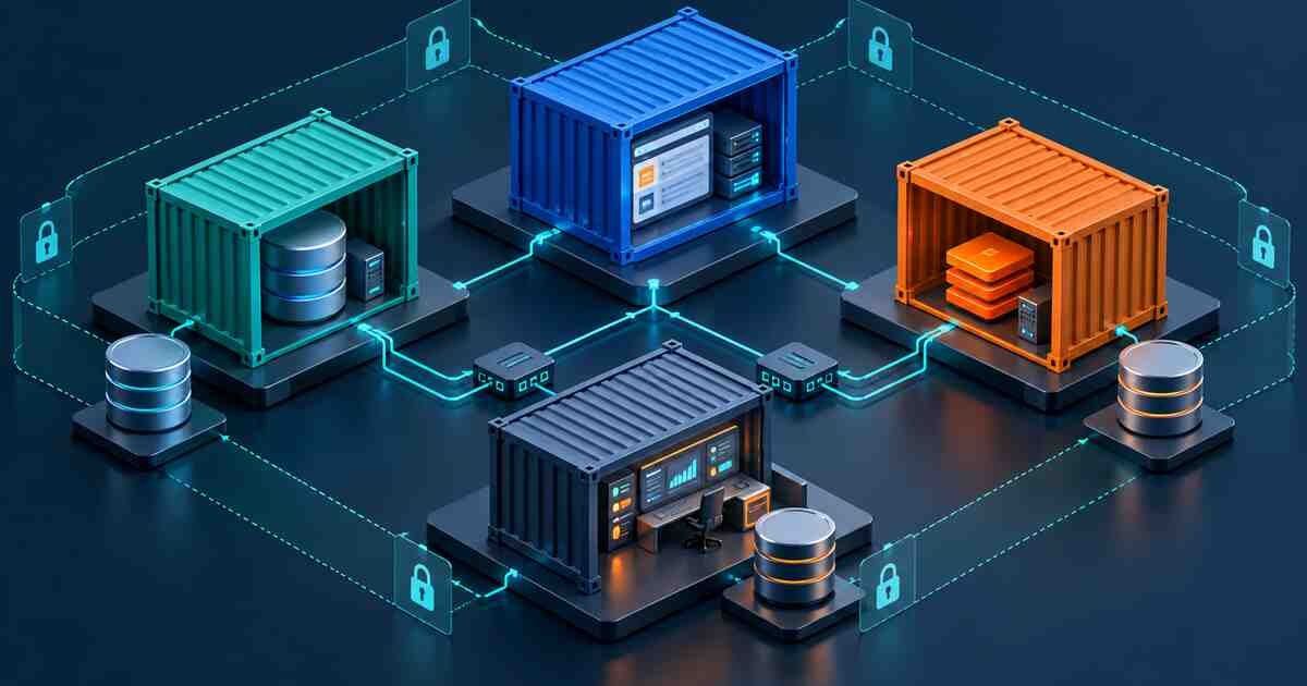 Docker Compose application with database cache and admin services